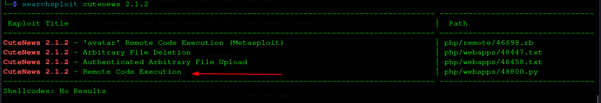 searchsploit